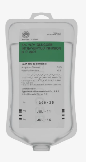 جلوكوز 25% (اوتسوكا اتيكو) محلول وريدي 500 مل