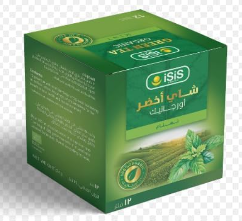 ايزيس شاي اخضر ونعناع 12 باكو